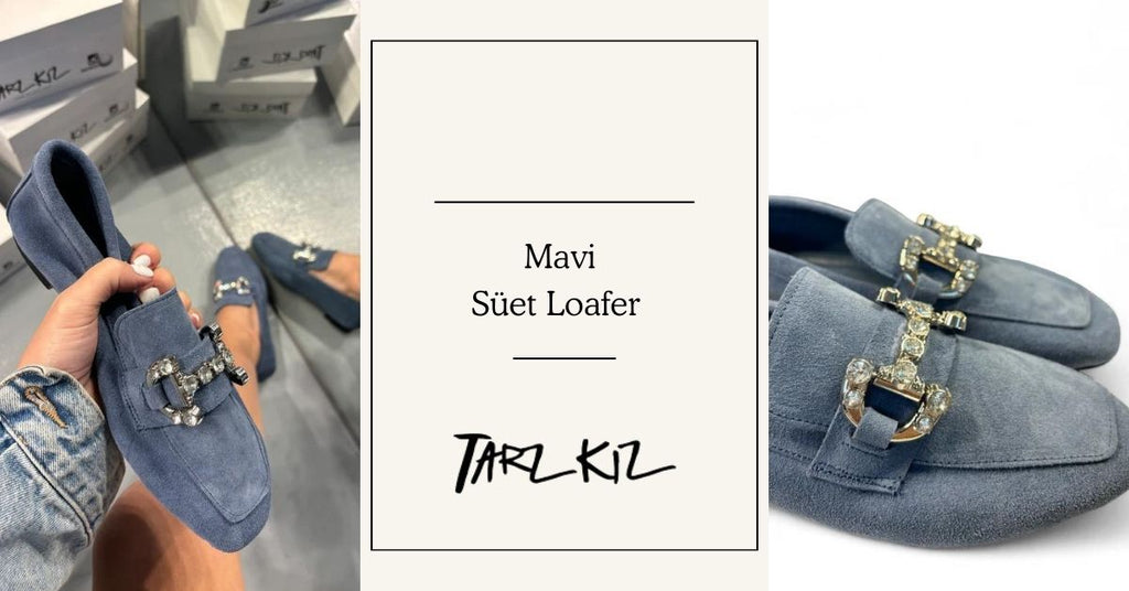 Kadın Mavi Süet Loafer Ayakkabı Nasıl Kombinlenir?