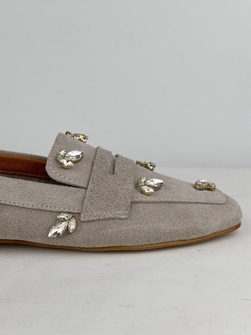 DOHA Hakiki Süet Kum Beji Loafer