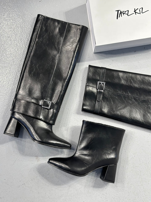 DOSSI TAK ÇIKAR BOOTIE ÇİZME