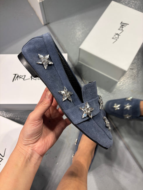 DOHA HAKİKİ SÜET MAVİ LOAFER