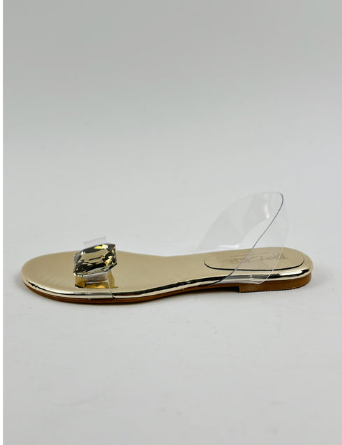 ADIAN BRONZ TAŞLI SANDALET