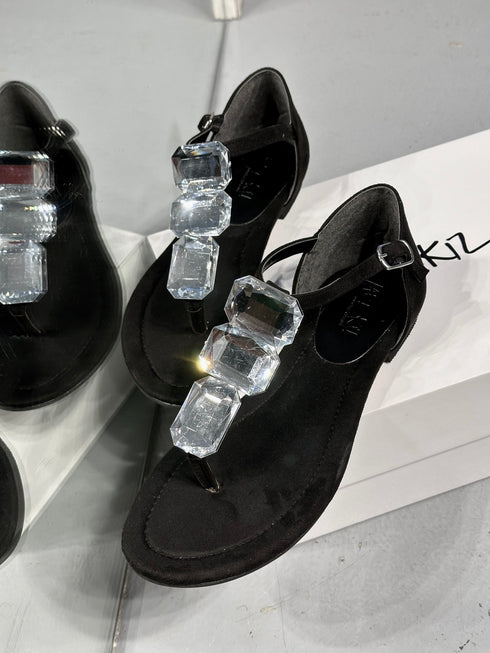 BALANCE Süet Taşlı Sandalet