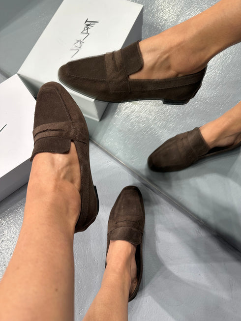 VERA KAHVERENGİ HAKİKİ SÜET LOAFER