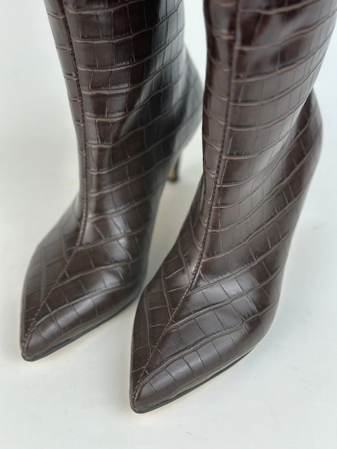 LUCA XL Kesimli Kahve Çizme 🖤