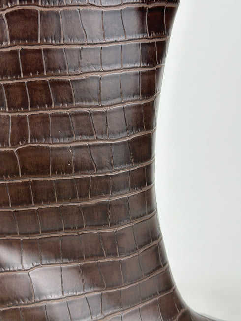 LUCA XL Kesimli Kahve Çizme 🖤