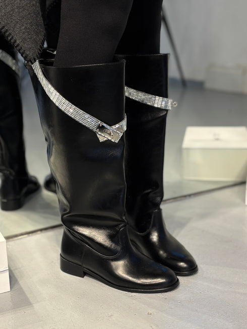 QUEEN GENİŞ BALDIR UYUMLU SİYAH XL ÇİZME