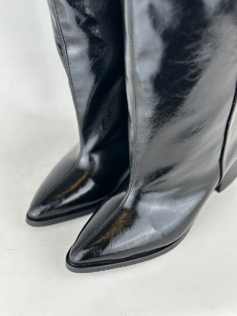 MOCHA SİYAH GENİŞ BALDIR UYUMLU XL ÇİZME