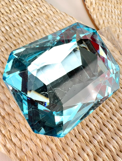 ADIAN HASIR MAVİ TAŞLI SANDALET