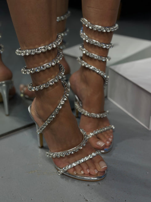 AZZA GÜMÜŞ SANDALET 🖤 🥂