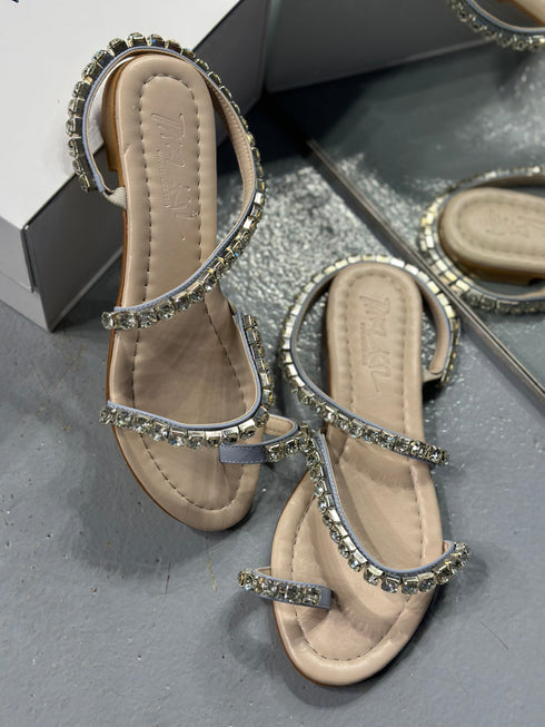 MIDNIGHT MAVİ TAŞLI SANDALET