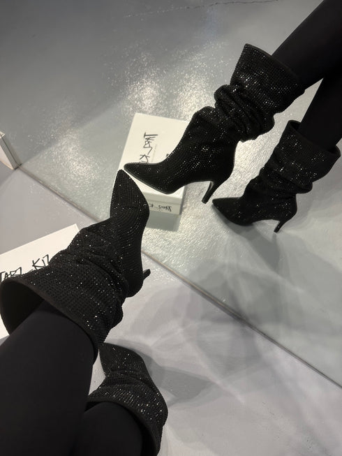 LUXE SÜET SİYAH ÇİZME 🖤