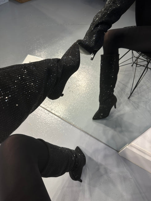 LUXE SÜET SİYAH ÇİZME 🖤