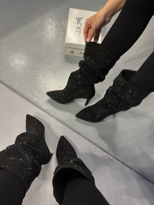 LUXE SÜET SİYAH ÇİZME 🖤