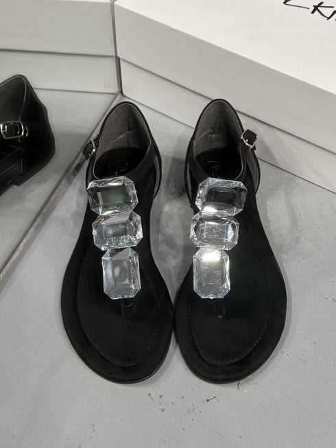 BALANCE Süet Taşlı Sandalet