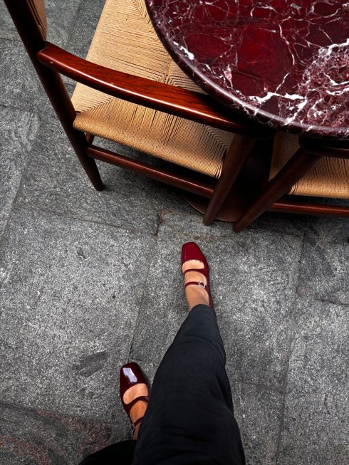 GANT BORDO DÜZ BABET AYAKKABI