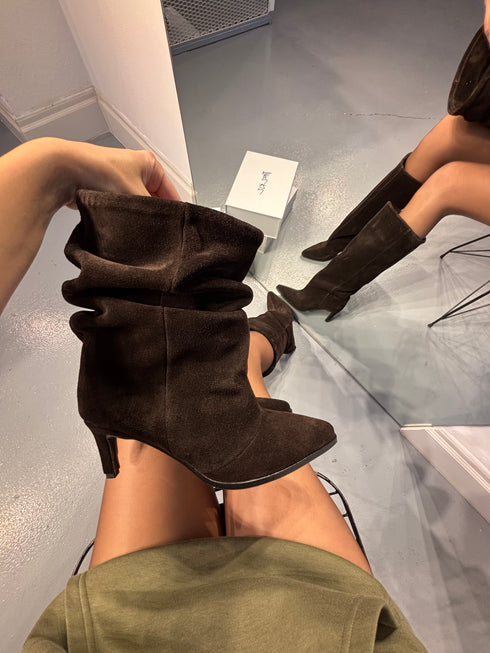 ANY Hakiki Süet Kahverengi Bot BOOTIE