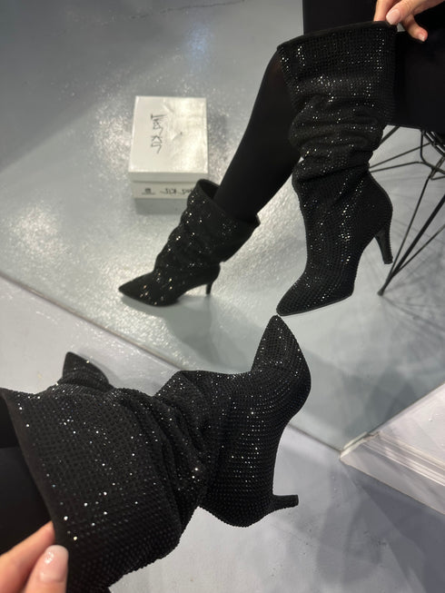 LUXE SÜET SİYAH ÇİZME 🖤