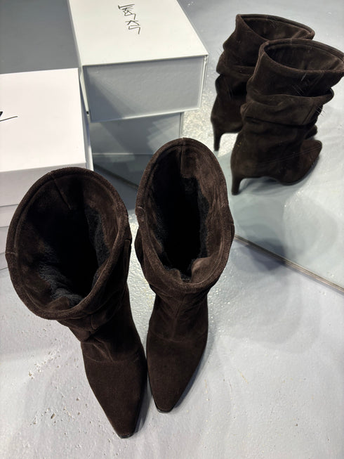 ANY Hakiki Süet Kahverengi Bot BOOTIE