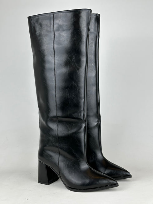 ASOS SİYAH GENİŞ BALDIR UYUMLU XL ÇİZME