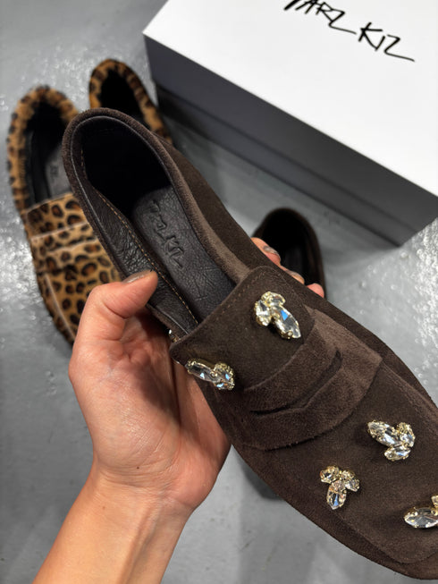 DOHA Hakiki Süet Kahverengi Loafer