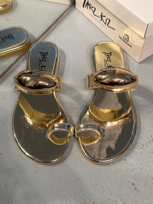 MORI Gold Aksesuarlı Terlik