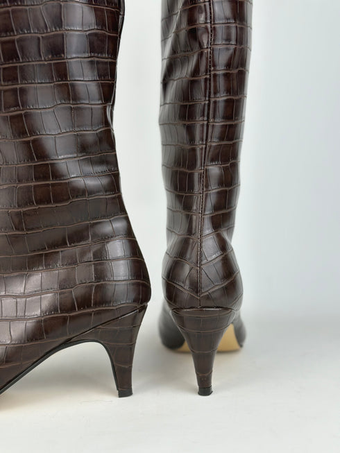 LUCA XL Kesimli Kahve Çizme 🖤