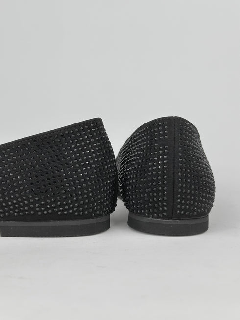 Vone Siyah Taşlı Kadın Babet 🖤