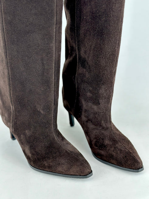 ADALE Hakiki Deri Süet XL Kesim Çizme