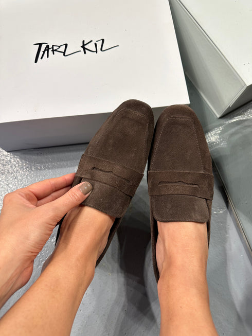 VERA KAHVERENGİ HAKİKİ SÜET LOAFER