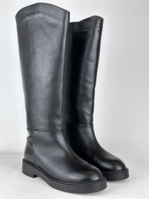 NOVA SİYAH HAKİKİ DERİ BİNİCİ ÇİZME 🖤