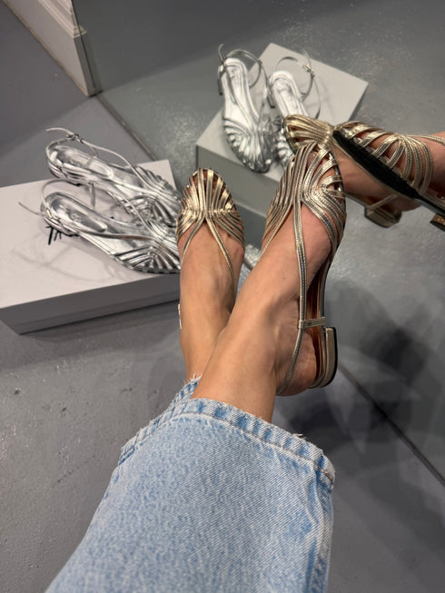 ROSE Gold Sandalet