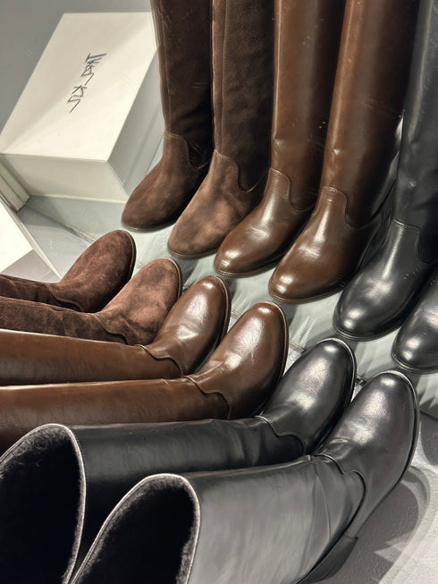 OVER GENİŞ BALDIR UYUMLU KAHVERENGİ XL ÇİZME