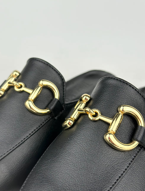 Pucci Tokalı Siyah Terlik