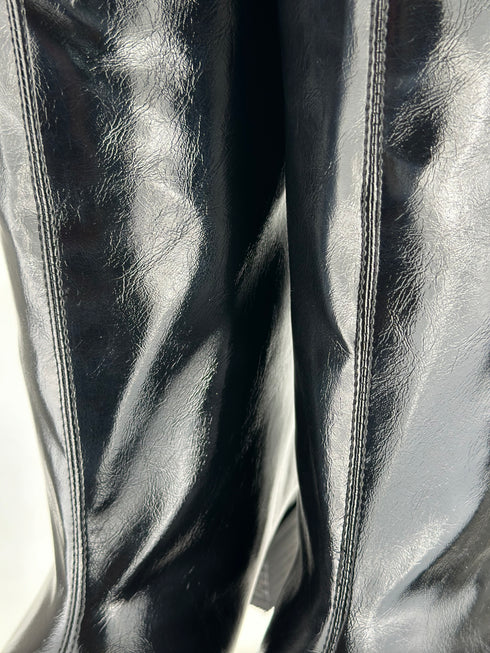 MOCHA SİYAH GENİŞ BALDIR UYUMLU XL ÇİZME