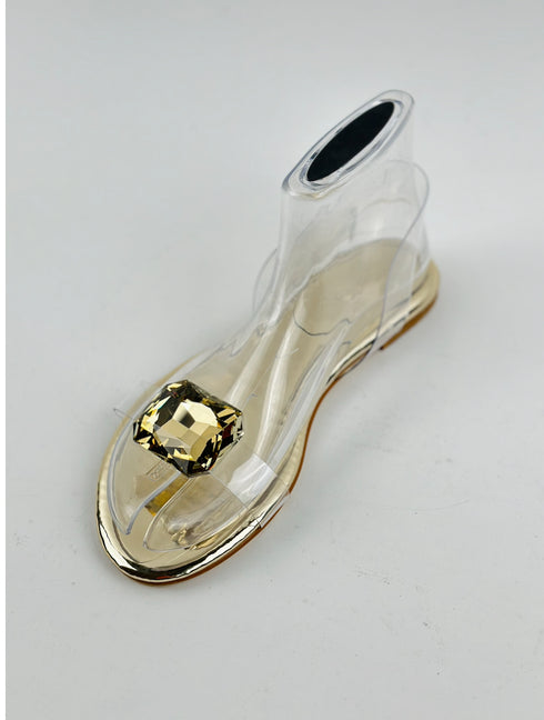 ADIAN BRONZ TAŞLI SANDALET