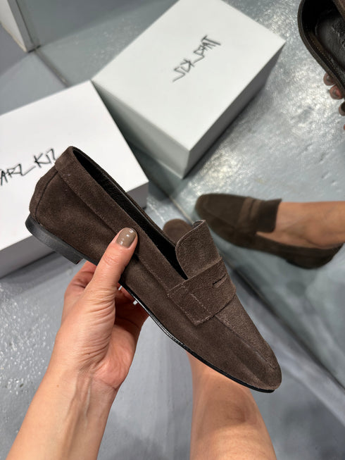 VERA KAHVERENGİ HAKİKİ SÜET LOAFER