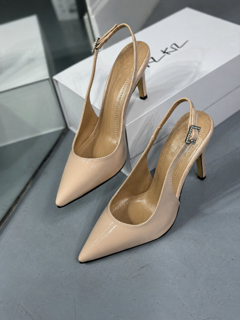 JOLIE Nude Rugan Broş Taşlı Stiletto