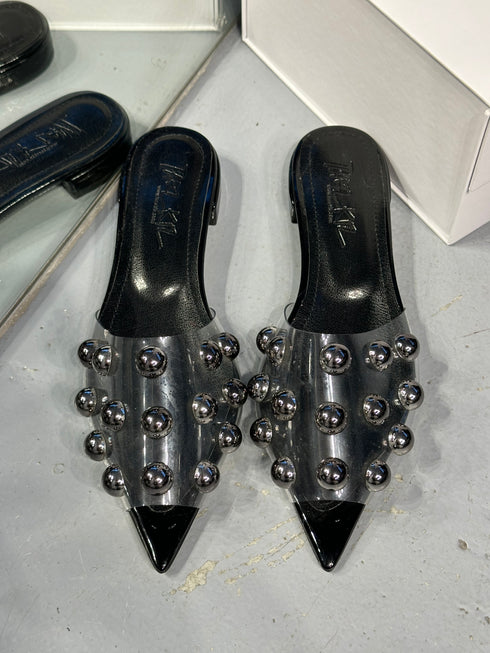 SİYAH GÜMÜŞ PİMLİ TERLİK