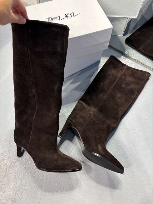 ADALE Hakiki Deri Süet XL Kesim Çizme