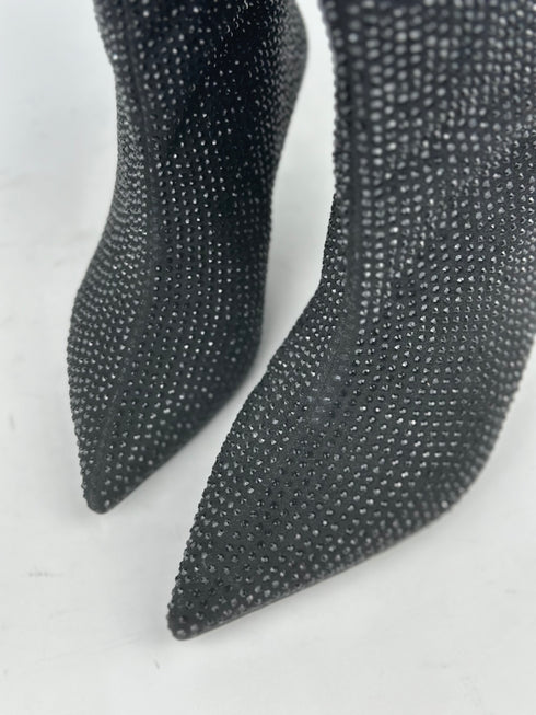 ALLY XL Kesimli Kısa Taşlı Topuklu Bot