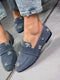 DOHA HAKİKİ SÜET MAVİ LOAFER