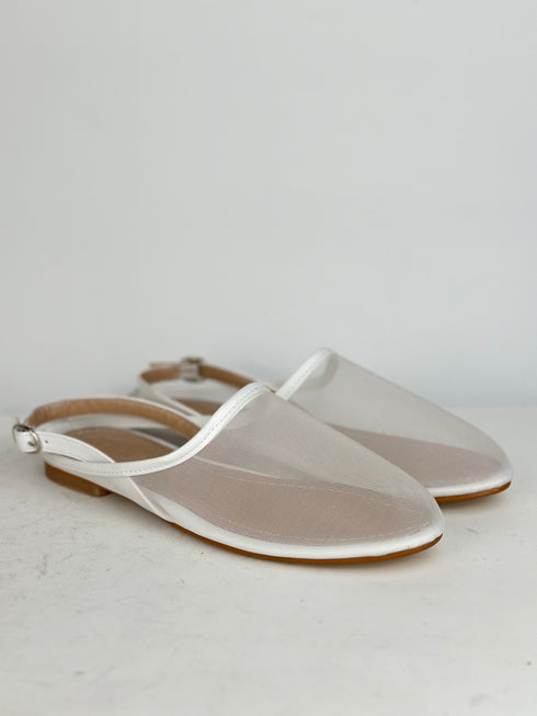 SOMA BEYAZ TRANSPARAN DÜZ AYAKKABI