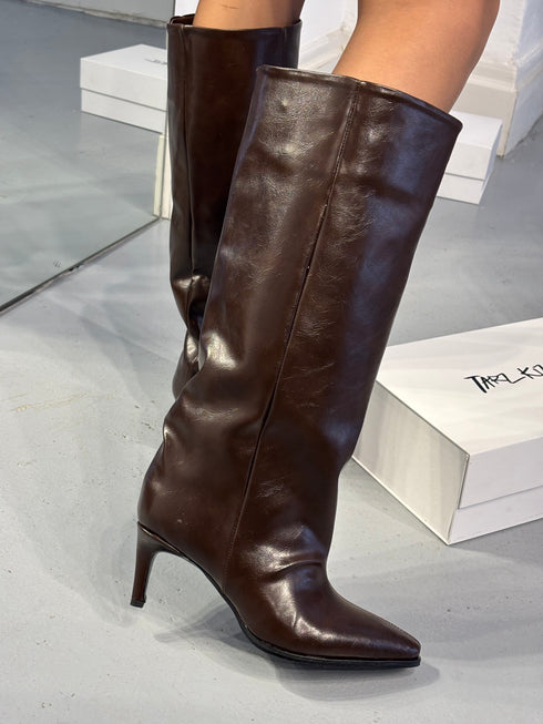 LARK Deri Kahverengi XL Kesim Çizme