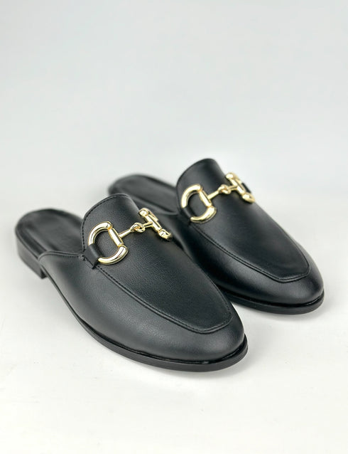 Pucci Tokalı Siyah Terlik