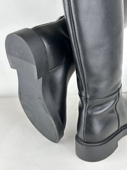 NOVA SİYAH HAKİKİ DERİ BİNİCİ ÇİZME 🖤