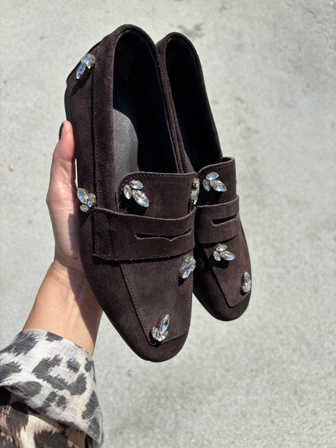 DOHA Hakiki Süet Kahverengi Loafer