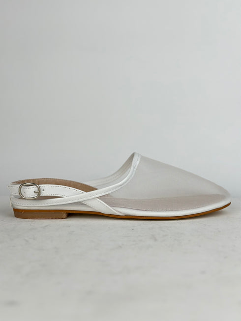 SOMA BEYAZ TRANSPARAN DÜZ AYAKKABI