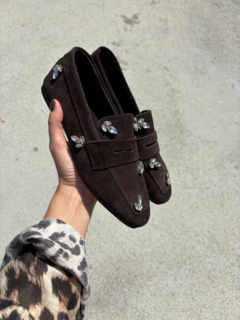 DOHA Hakiki Süet Kahverengi Loafer