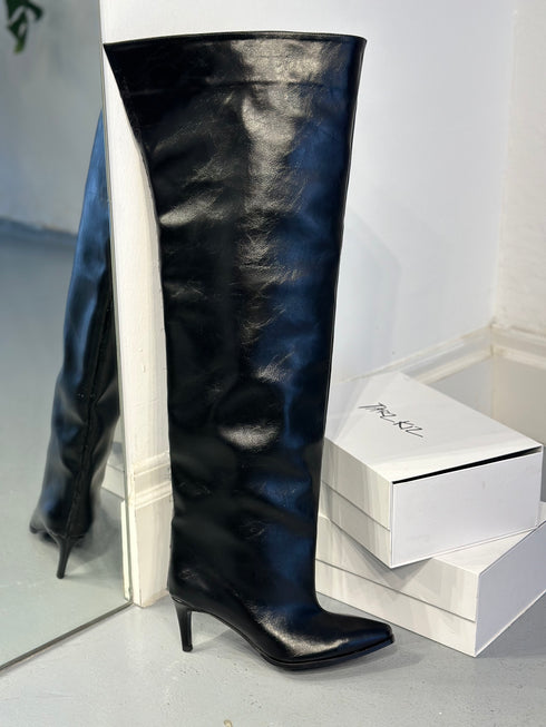 LONG XL GENİŞ BALDIR UYUMLU DİZ ÜSTÜ ÇİZME