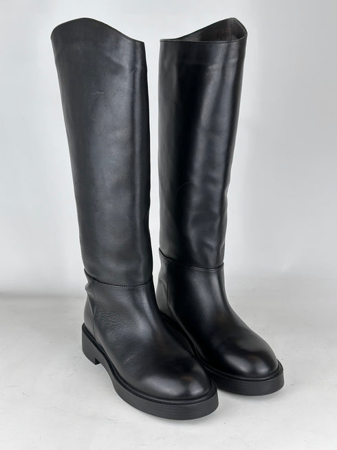 NOVA SİYAH HAKİKİ DERİ BİNİCİ ÇİZME 🖤